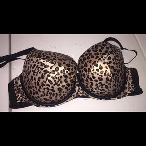 Cheetah print bra